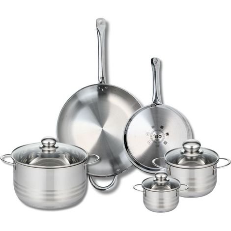 Ensemble de 2 Poêles de cuisson 24 et 32 cm et 3 faitouts 12, 16 et 24 cm Elo Profi Brillant (1/5)