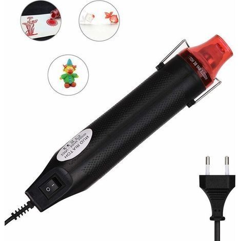 Mini Décapeur Thermique, Pistolet à Air Chaud Portable Mini Heat Gun 300W Bricolage électrique Outil Gaufrage pour le Bricolage et le Gaufrage Sous Film Thermo Rétractable ou Séchage (1/5)