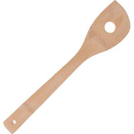 Ensemble de 6 ustensiles de cuisine en bambou (cuillère, spatule, etc.) - Couleur kaki foncé (1/5)