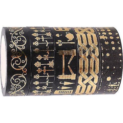 5 rouleaux de ruban adhésif décoratif Washi (1/3)