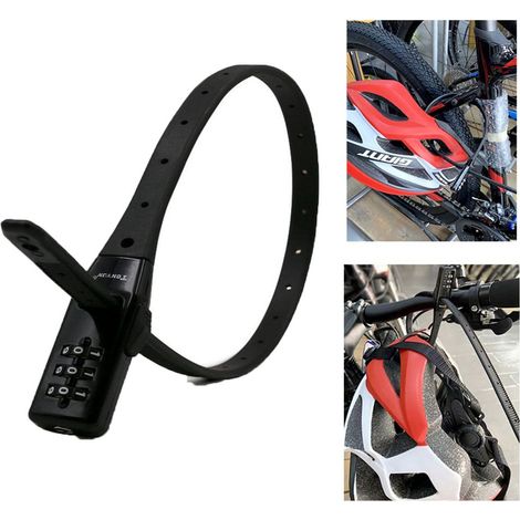 Antivol de vélo à combinaison noir pour une sécurité sans clé sur les vélos et les scooters.-AquaForge (1/5)