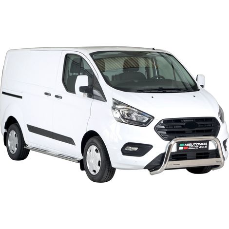 Pare-buffle Avant pour Ford Transit Custom L1 - L2 2018-2022 63 mm en Acier Gris (1/5)