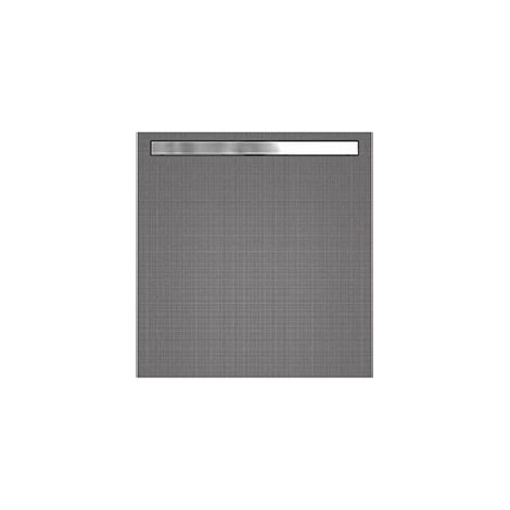 Wedi – Barrette de finition inox pour évacuation linéaire Fundo Riolito neo – Longueur 70 cm – Réglable en hauteur – Esthétique soignée