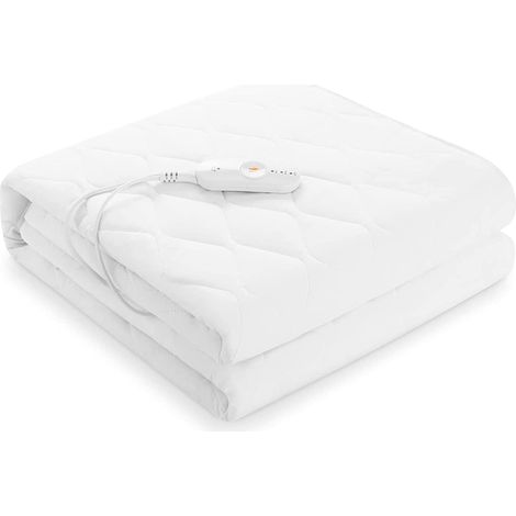 TLGREEN Wärmeunterbett 187 X 90 cm, Wasserdichte Heizdecke mit 9 hours Abschaltautomatik und Überhitzungsschutz, 3 Temperaturstufen, Waschbar Wärme-Unterbett, Weich und atmungsaktiv, Matratzenschoner