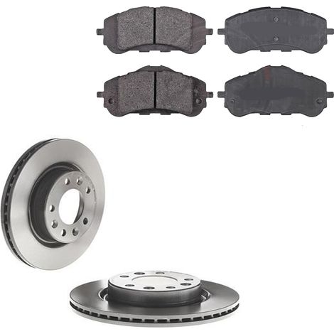 KIT FRENI ANTERIORI compatibile con PEUGEOT 308 II (LB,LP,LW,LHL3) - DISCHI + PASTIGLIE OEM: P 61 120 , P 61 113 , P 61 123 , P 61 127 / 18441 , 18442 , 18179 /SOSTITUZIONE DIRETTA/BASSA POLVERE/SILEN (1/5)