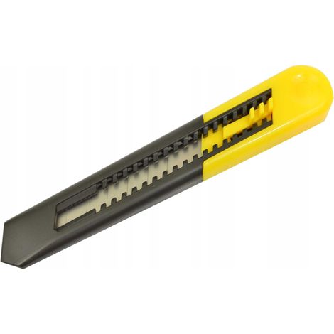 Coltello con lama spezzabile da 18 mm, giallo-grigio (1/2)