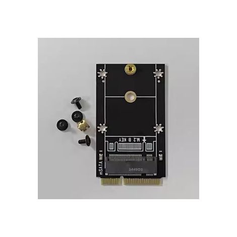 Carte adaptatrice mSATA vers M.2 NGFF, carte d'extension de disque dur à protocole SATA M.2, disque SSD à interface mSATA. (1/2)