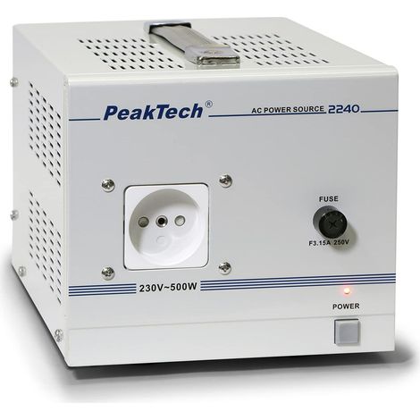 Peaktech 2240 - Trasformatore di Isolamento, Dispositivo di Misurazione, Nucleo Toroidale, Isolamento Galvanico, Classe di Protezione 1-160 x 125 x 235 mm (1/5)