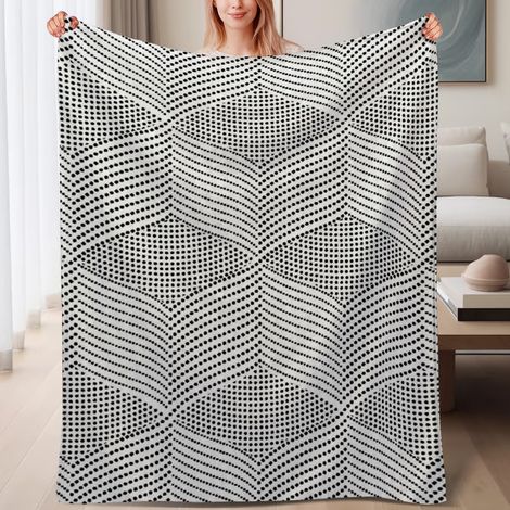 Couverture de lit en polaire, microfibre douce et confortable légères printemps-été, décoration intérieure, cadeau parfait pour femmes et hommes, 6080 pouces (1/4)