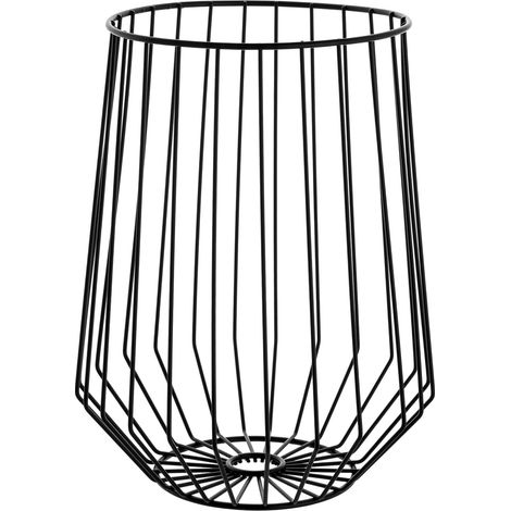 Florina Birnen-Obstkorb aus Metall, 23,5 x 30 cm, schwarz