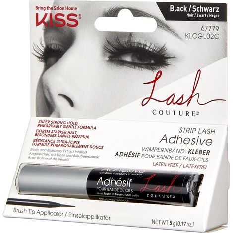 Colla per ciglia finte Kiss Lash Couture, 02 Nero 1 pz. (1/2)