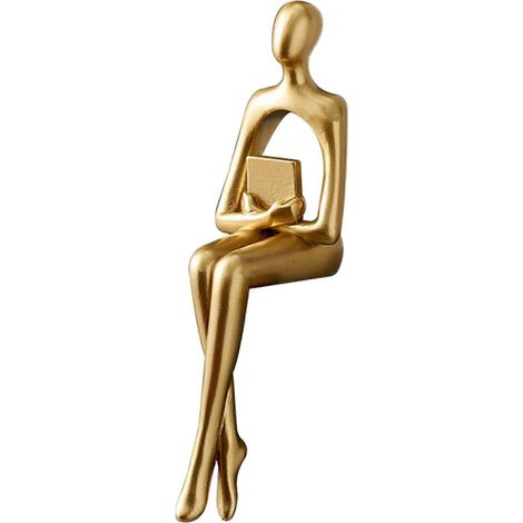 Statue abstraite, sculpture en résine, petite décoration de bureau B (1/5)
