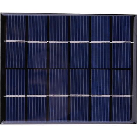 Panneau Solaire Polycristallin - Sortie 6V 2W Connecteur DC5521 - Pour Éclairage Jardin Et Appareils Faible Puissance - 1 Pièce (1/5)