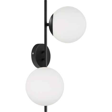 Lámpara de techo RONDO negro MATE 2xE27