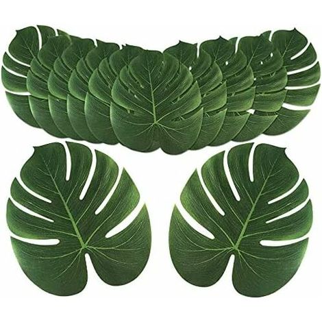 Palmier Artificielles, 12 Feuilles Feuille 6 Inch  De Palmier Pour Décoration De Fête Hawaïenne Decoration Jungle