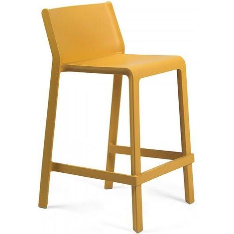 Stück 2 "Nardi Trill Hocker" Gartenmöbel, für Bar und Restaurant aus Polypropylen-Glasfaser -Senf / Trill Stool Mini (1/5)