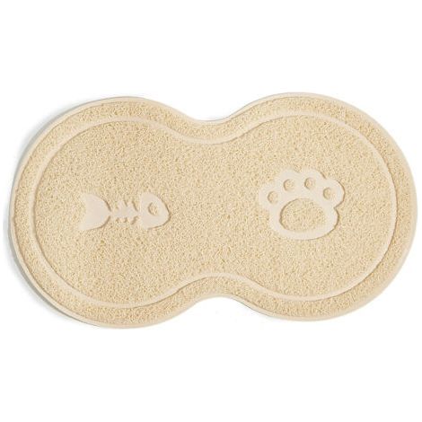 Silicone Cat Feeding Mat, Waterproof and Non-Slip Gam Dog and Cat Mat Placemat Water Bowl Triomphe - white, 45 x 25 cm (1/5)