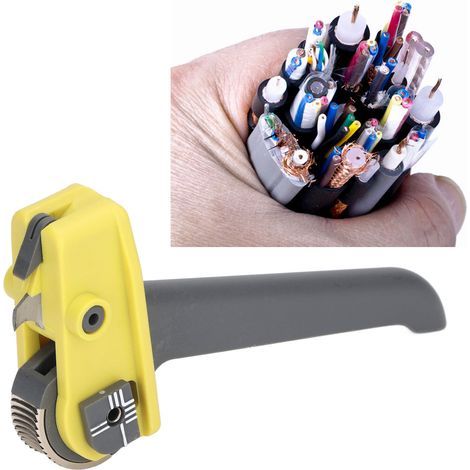Cortacables de fibra óptica con mango de nailon y cuchilla de acero de alto contenido en carbono para uso industrial. (1/5)