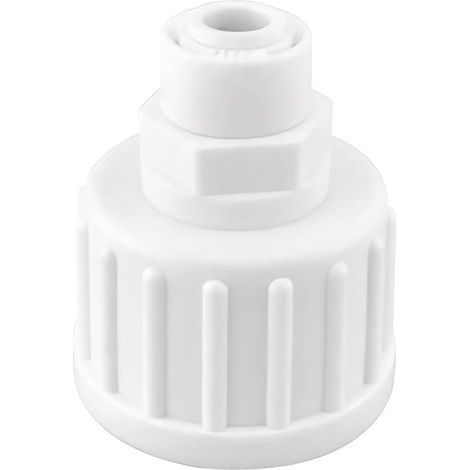 APEX Raccord monobloc pour purificateur d'eau, filetage interne 3/4 pouce vers raccord rapide 1/4 pouce, raccord pour tuyau de réfrigérateur (1/4)