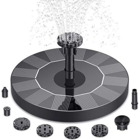Pompe aératrice solaire flottante 3W, 160 mm, éclairage pour bassin à poissons, brumisateur automatique, petite pompe à eau pour l'oxygénation des bassins à poissons (1/5)