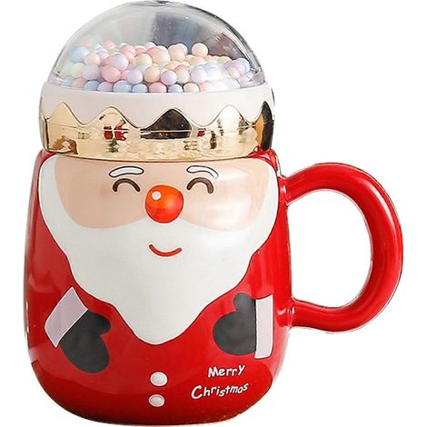 ZOTD -Tasses de Noël en céramique, Tasses Père Noël Magie des Fêtes Internationales, Cadeaux de Noël, Style 4 (1/5)