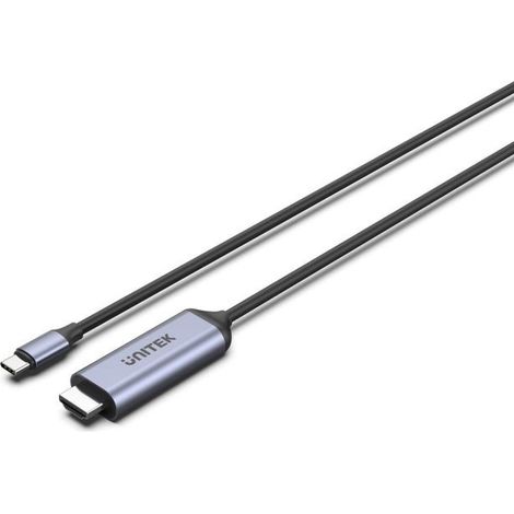 UNITEK CABLE USB-C - HDMI 8K, USB 4, HDR10+, 1,8M (1/4)
