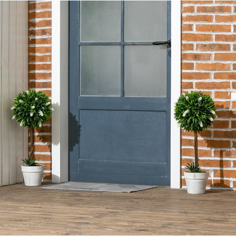 Lavande artificielle lot de 2, 60 cm, en plastique blanc DESVIAE (1/5)