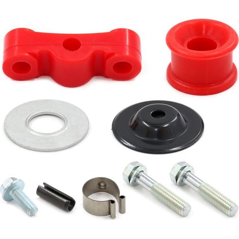 Kit de bagues de liaison de changement de vitesse rouge avec goupille, remplacement de boulon à clip en C pour Acura Integra Civic/Crx série B Swap (1/5)