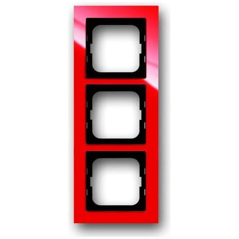 Cadre 3 Poussoirs Rouge 2CKA001754A4342 ABB 586132