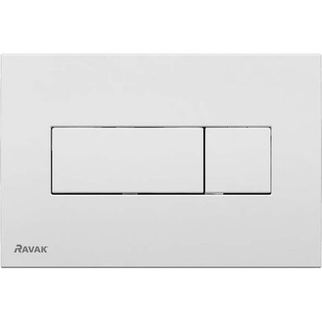 Ravak UNI - Placca di comando per 2 volumi di risciacquo, bianco X01457