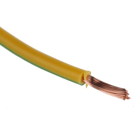 Câble triple homologation RS PRO, Vert/Jaune, Section 2,5 mm² 1 kV c.c., 600 V c.a., , Triple homologation ( Prix pour Bobine de 100 Mètres ) (1/3)