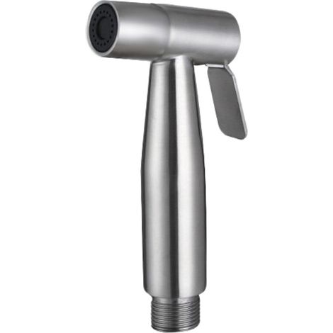 Douchette à Main Bidet Acier Inoxydable Douchette Toilette Haute Pression Bidet Spray Pulvérisation Idéal pour WC Suspendu, Nickel Brossé, WS024 (1/5)