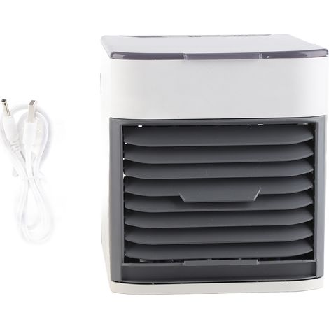 Ortviai Rafraîchisseur d'air USB portable avec humidification et purification, réservoir 500 ml, 3 vitesses, silencieux (1/5)