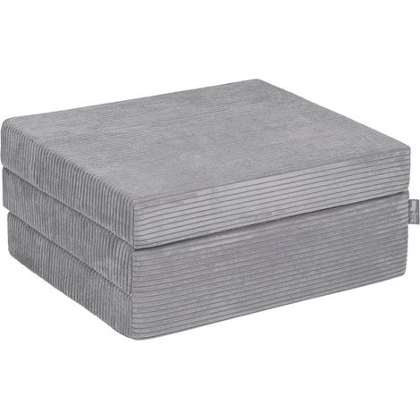 Colchón plegable KiddyMoon de espuma de poliuretano para jugar y descansar, plegable, con funda con cremallera. (1/3)