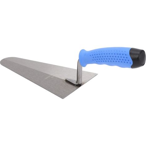 Truelle à maçonnerie ergonomique en acier au carbone avec poignée en caoutchouc souple pour murs, sols, béton et céramique (1/5)
