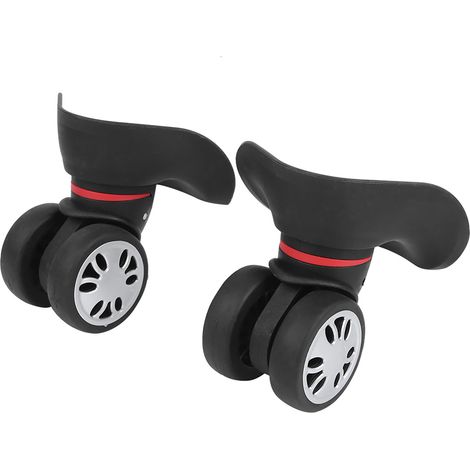 Roue de Valise Universelle Noire - Pièce de Rechange pour Bagages Cabine - Accessoire de Voyage Grande Taille