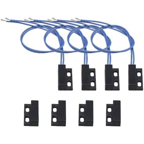 Alarme antivol à induction magnétique pour porte domestique, interrupteur à lames normalement ouvert, 110-220 V CA, lot de 4 avec vis (1/5)