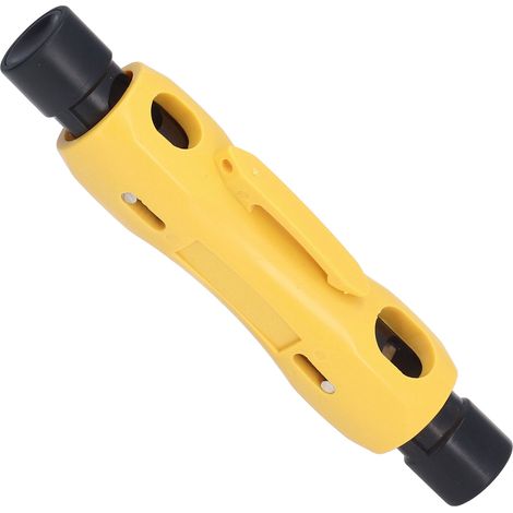 Dénudeur câble coaxial MT-323 jaune ABS métal compact léger ergonomique économique stylo RG59 RG6 RG7 RG11 1 pièce (1/5)