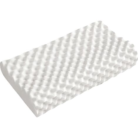 Oreiller de lit en latex souple pour adultes, soutien cervical, pour dormir sur le dos, le ventre ou le côté, 55 x 35 cm (1/5)