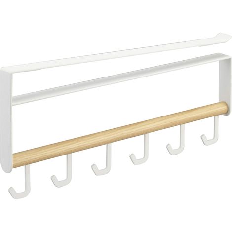 yamazaki Under Shelf Tool Hook Ganci da Cucina, Acciaio, Bianco