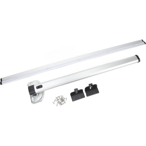 Pied de table pliable RV 725mm en aluminium, stand mural démontable avec rail de guidage pour camping-car, fourgon, bateau et yacht. Support escamotable robuste et réglable. (1/5)