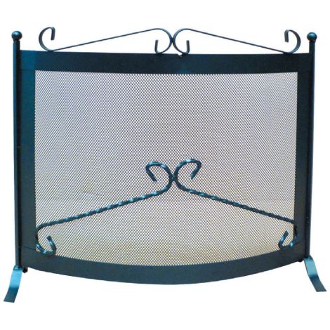 Parascintille Deco' in acciaio verniciato cm 60x52h per camino caminetto stufa stufe