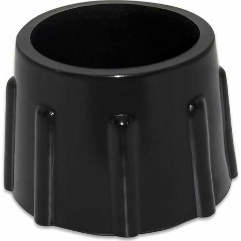 Juego de 4 tapas protectoras antideslizantes de caucho sintético para suelos de muebles redondos, 35 mm de diámetro, 3,5 cm, color negro - Crezuo (1/4)