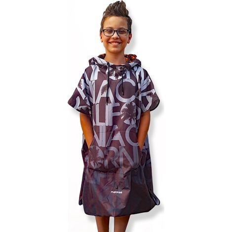 Poncho per campeggio, piscina, spiaggia, per adolescenti, bambini, asciugamano da viaggio (1/5)