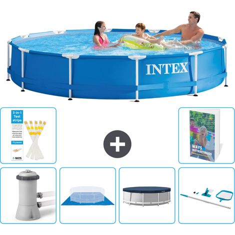 Frame Pool Rund - 366x76 cm - 7-teilig S225