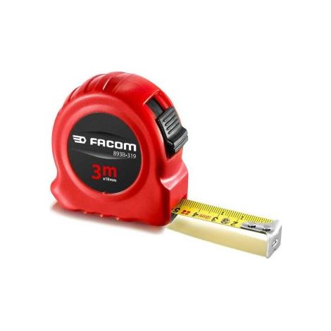 FACOM Mètre À Ruban 3 m - 893B.319PB - Double Face Boîtier ABS