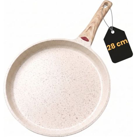 VENTEO - Poele à crepe Poele induction et autres feux temoin de chauffe sur poele induction crepiere induction grand format 28cm (1/5)