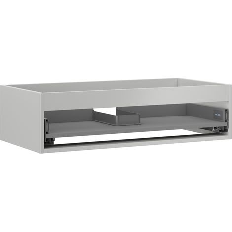 Coffre de meuble sous-lavabo Mexen Box-A 90 cm, 1 tiroir, gris mat - 91AX0-0900-235-1-62 (1/4)