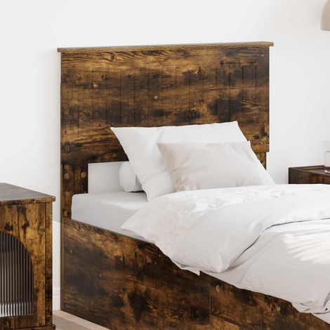 Kopfteil Geräucherte Eiche Holzwerkstoff