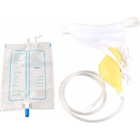 Urinoir pour adultes avec sac de recueil d'urine en latex et sac cathéter pour hommes et femmes âgés n° 1 (1/5)